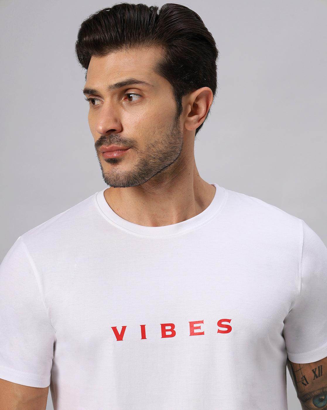 Men's Regular White T-shirt - URBANICE
