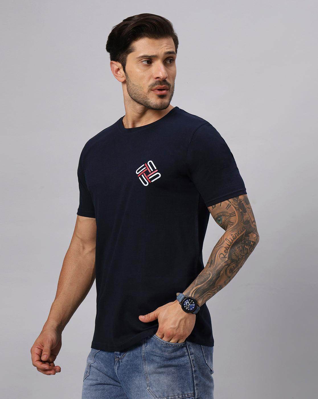 Men's Regular Spinal Vibe Tshirt - URBANICE
