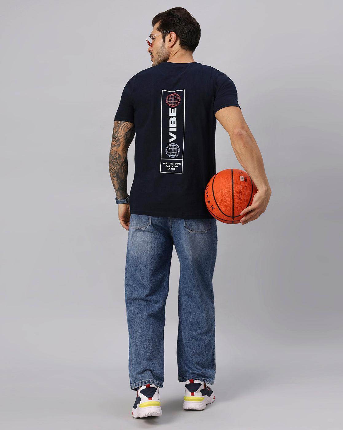 Men's Regular Spinal Vibe Tshirt - URBANICE