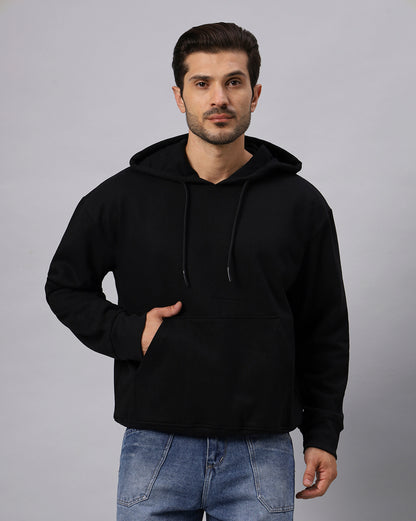 Premium Black Oversize Hoodie - URBANICE