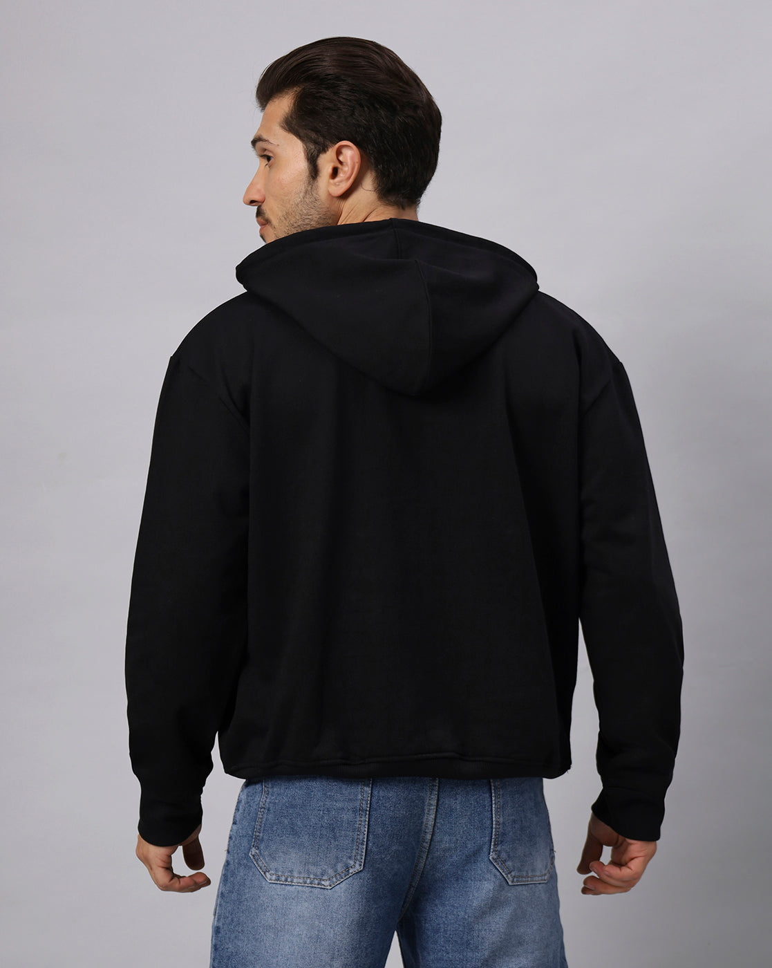 Premium Black Oversize Hoodie - URBANICE