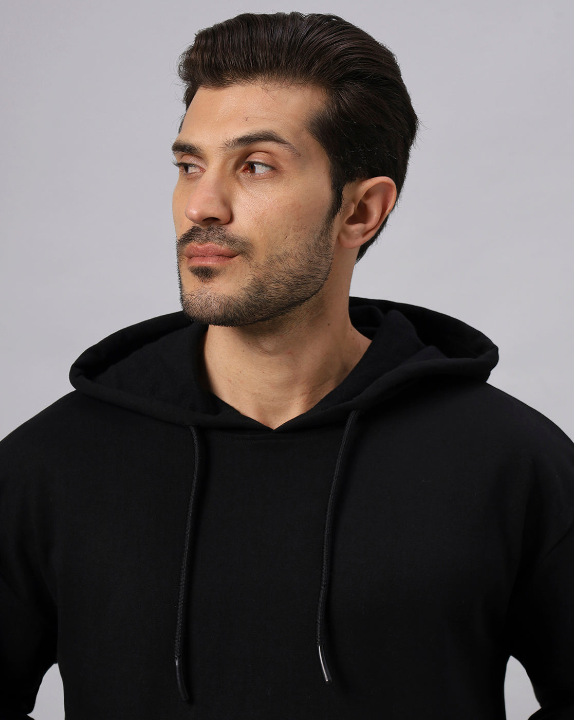 Premium Black Oversize Hoodie - URBANICE