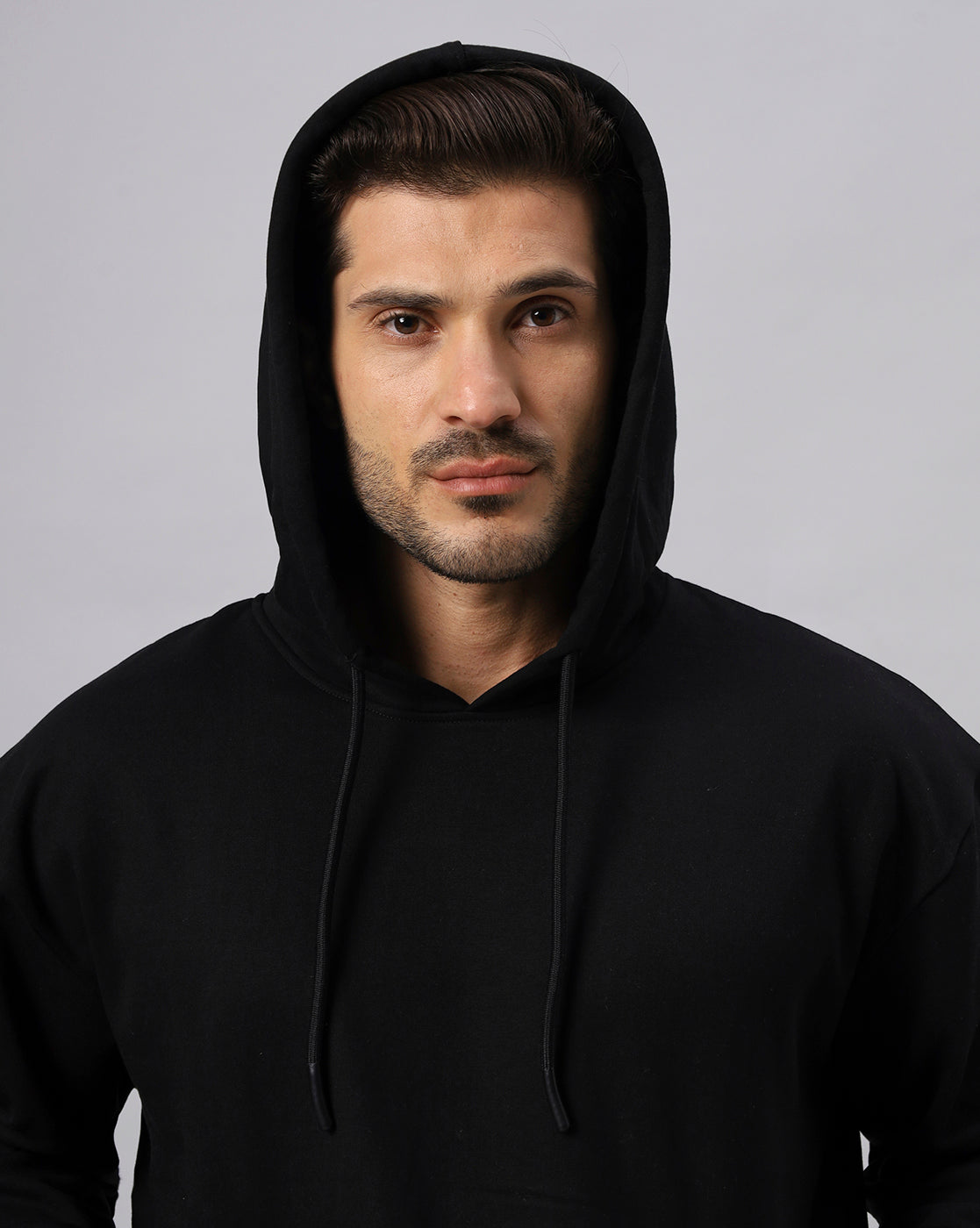 Premium Black Oversize Hoodie - URBANICE