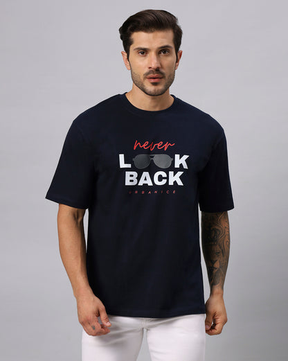 MEN'S NEVER LOOK BACK OVERSIZE TSHIRT - URBANICE