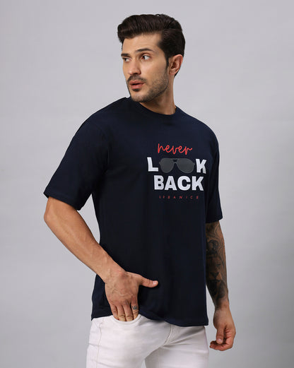 MEN'S NEVER LOOK BACK OVERSIZE TSHIRT - URBANICE