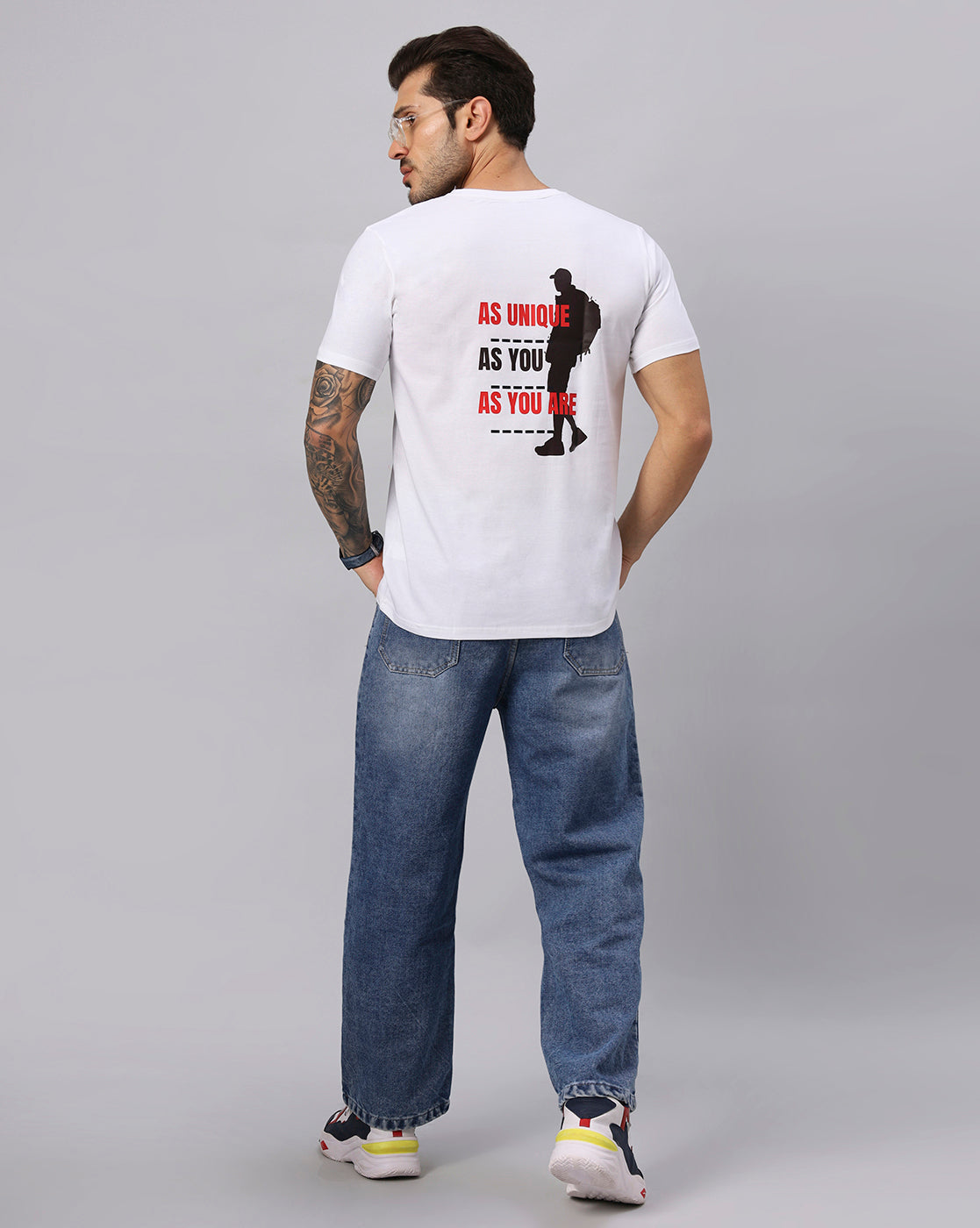 Regular Men Walking Shadow Tshirt - URBANICE