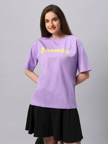 Women Domingo Graphic Printed Oversize T-shirt - URBANICE