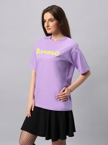 Women Domingo Graphic Printed Oversize T-shirt - URBANICE