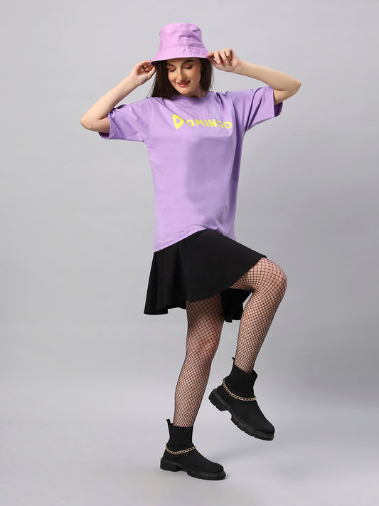 Women Domingo Graphic Printed Oversize T-shirt - URBANICE