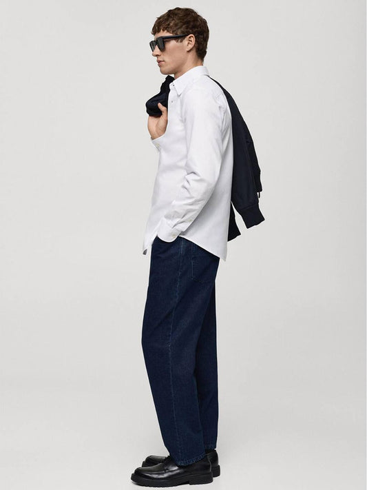 Men's Slim Fit White Formal Shirt