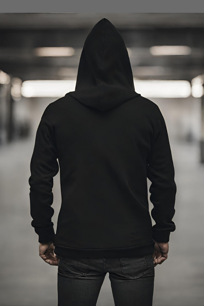 Basic Black Men Devil Hoodie-URBANICE