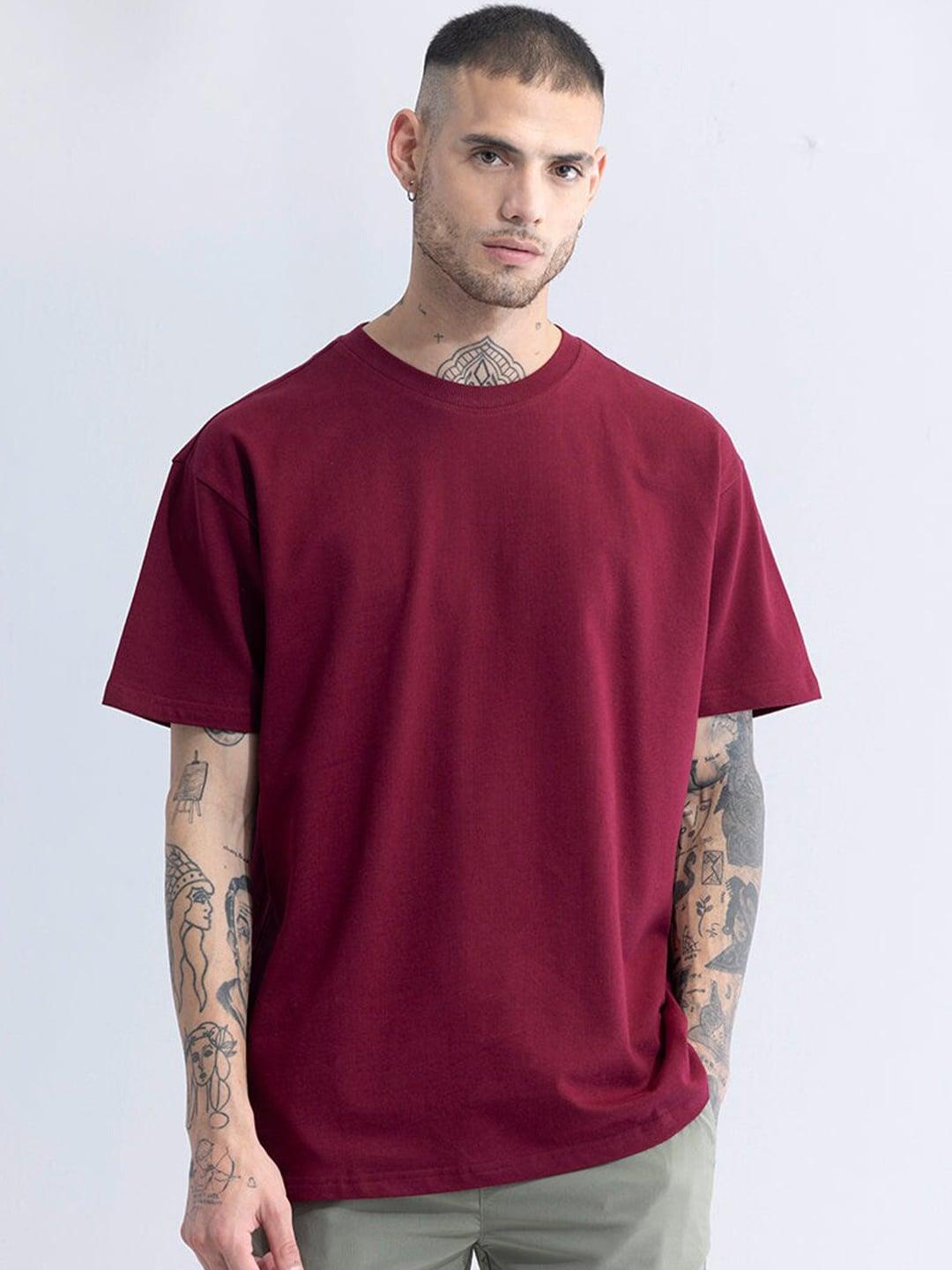 urbanice Redwine Oversize tshirt for Men 