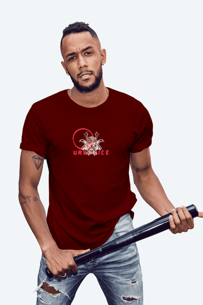 Regular Men Samurai Spirite Printed  Tshirt