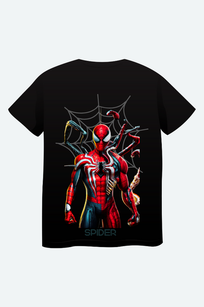 Men's Spider Man Graphic Printed Oversize T-shirt - URBANICE