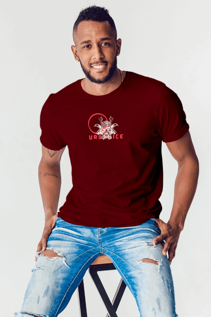 Regular Men Samurai Spirite Printed  Tshirt