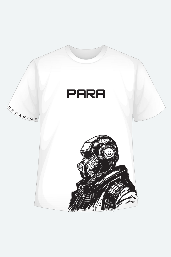 Men's Para Graphic Printed Oversize T-shirt - URBANICE