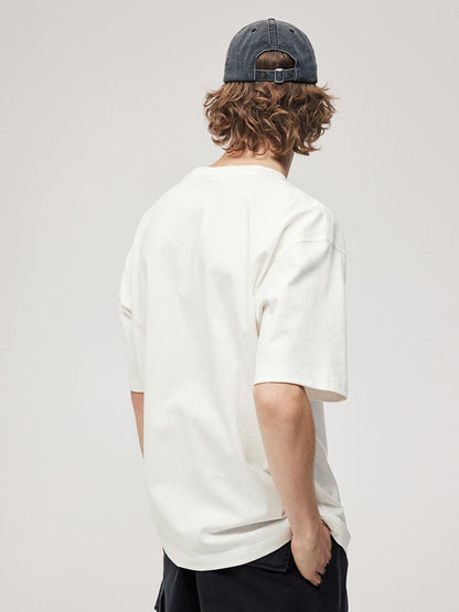 Basic White Oversize Men T-shirt - URBANICE