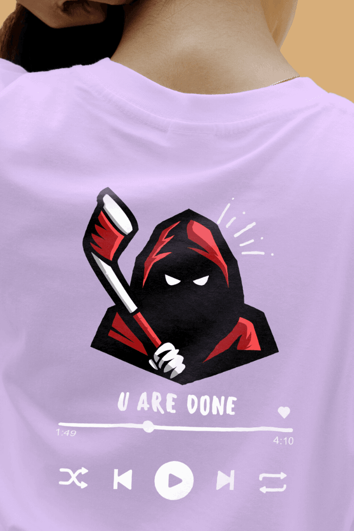 Women U Are Done Graphic Printed Oversize T-shirt