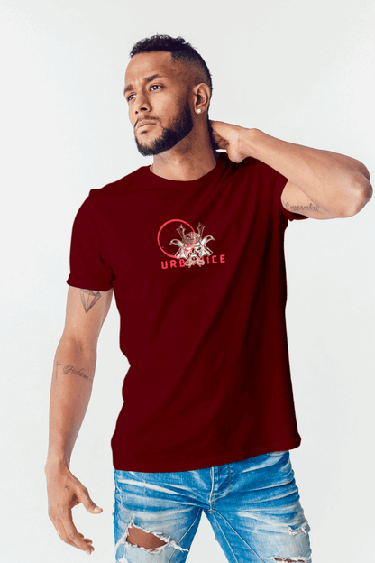 Regular Men Samurai Spirite Printed  Tshirt