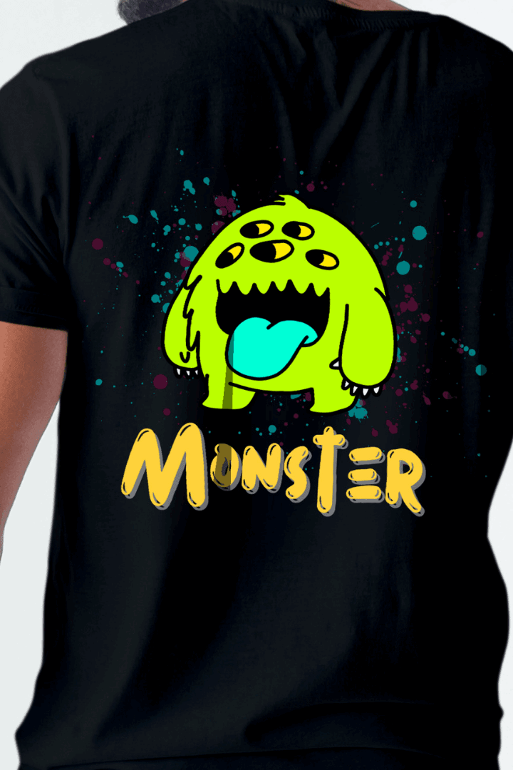 Regular Men Monster Printed  Tshirt