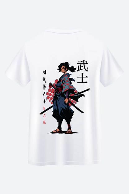 Men's Anime Sword Samurai Graphic Printed Oversize T-shirt - URBANICE