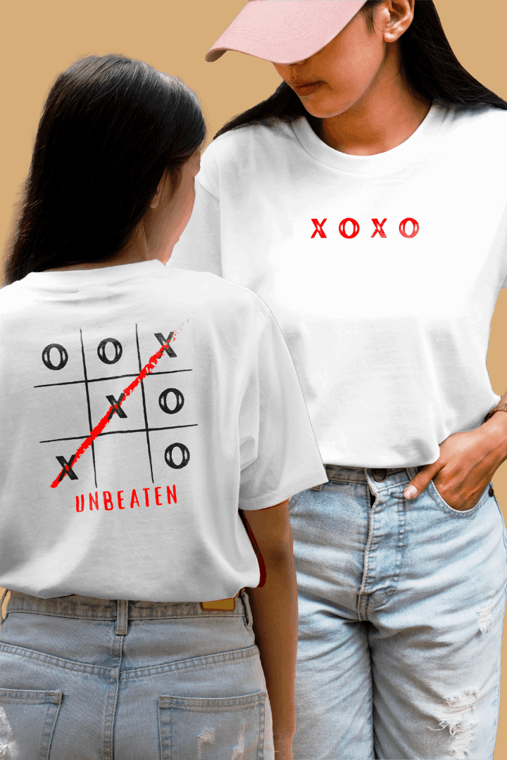 Women Xoxo Graphic Printed Oversize T-shirt