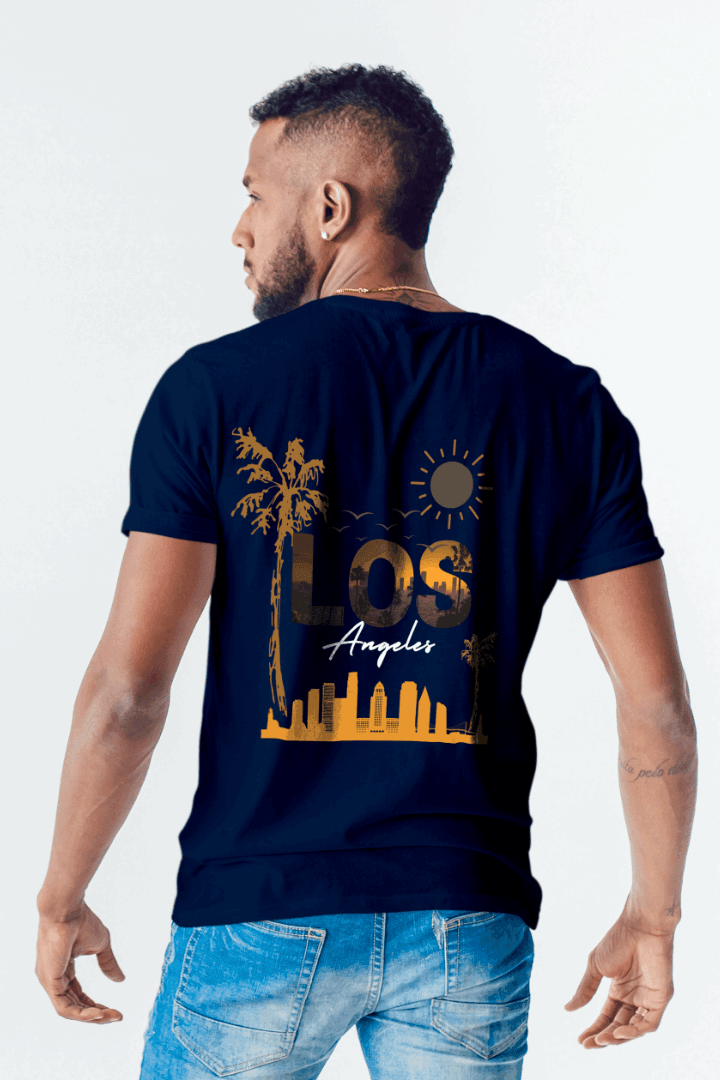 Regular Men Men Los Angeles Printed T-shirt