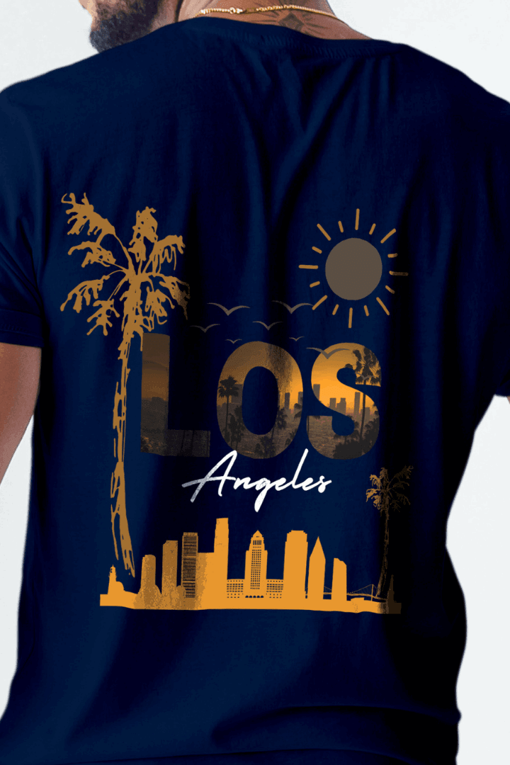 Regular Men Men Los Angeles Printed T-shirt