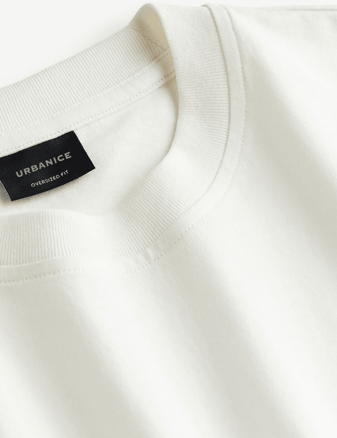 Basic White Oversize Men T-shirt - URBANICE