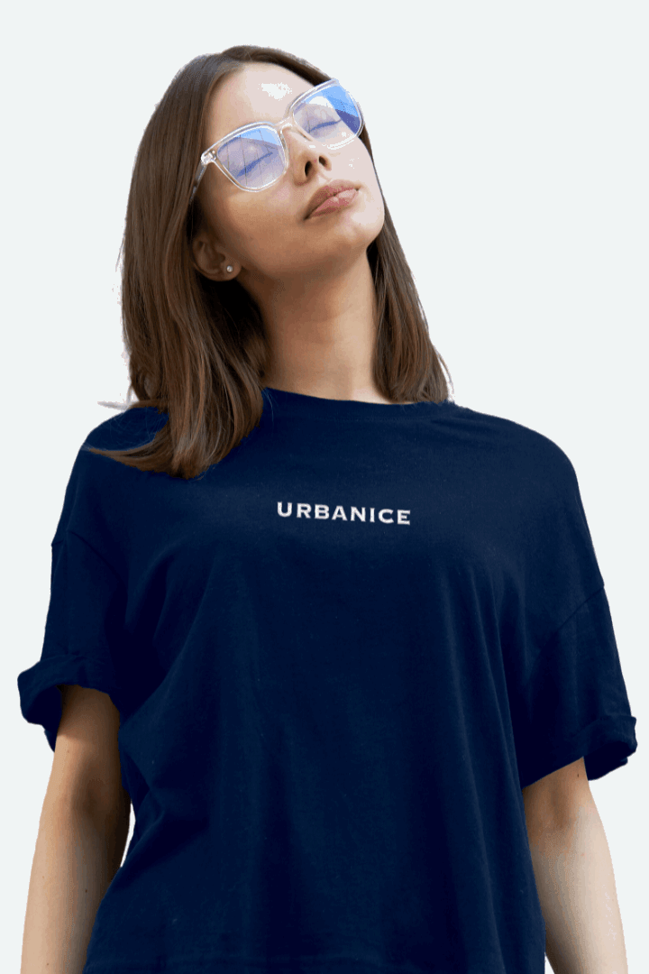 Women Skating Shadow Graphic Printed Oversize T-shirt