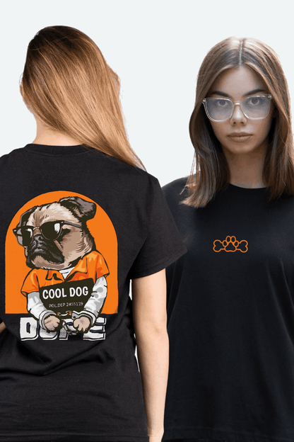 Women Dope Dog Graphic Printed Oversize T-shirt